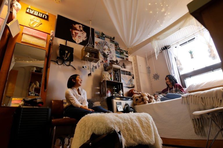 Mount Allison students in their dorm room