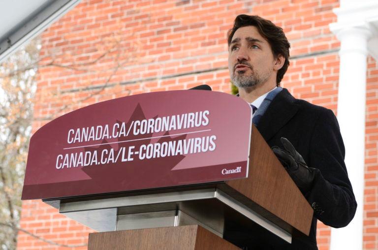 Trudeau addresses Canadians on the COVID-19 situation from Rideau Cottage in Ottawa on March 24, 2020 (CP/Sean Kilpatrick)