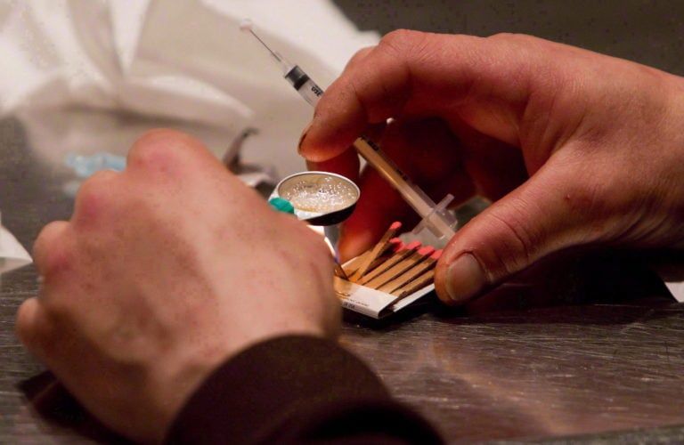 A file image taken at the Insite safe injection facility in Vancouver's Downtown Eastside (Darryl Dyck/CP)