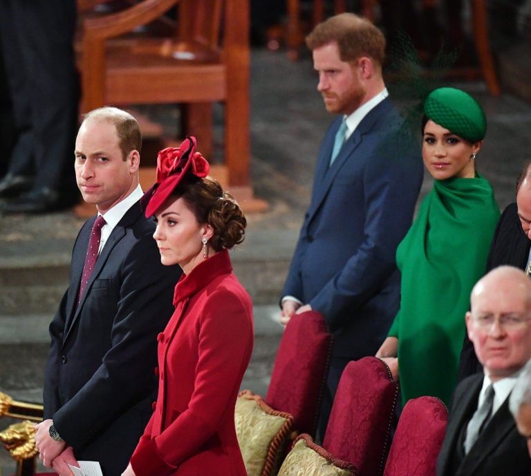 Prince William, Duke of Cambridge, Catherine, Duchess of Cambridge, Prince Harry, Duke of Sussex and Meghan, Duchess of Sussex attend the Commonwealth Day Service 2020 on March 9, in London, England. (Phil Harris/WPA Pool/Getty Images)