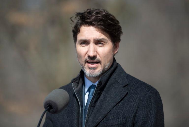 Prime Minister Justin Trudeau speaks to the media about Canadian measures to counter the COVID-19 virus in Ottawa, Monday March 16, 2020. THE CANADIAN PRESS/Adrian Wyld