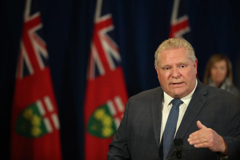 Ontario Premier Doug Ford addresses the province’s daily COVID-19 press conference from Queen’s Park in Toronto n Tuesday, May 5, 2020. THE CANADIAN PRESS/Steve Russell-Pool