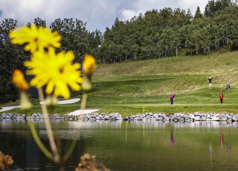 Some golf courses in British Columbia are open or about to open, Alberta's golf clubs want to do the same despite the reluctance of provincial health officials to give the green light. (Jeff McIntosh/CP)