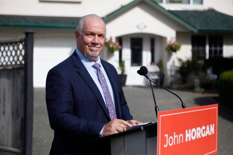 Horgan announces there will be a fall election IN B.C. Chad Hipolito/CP)