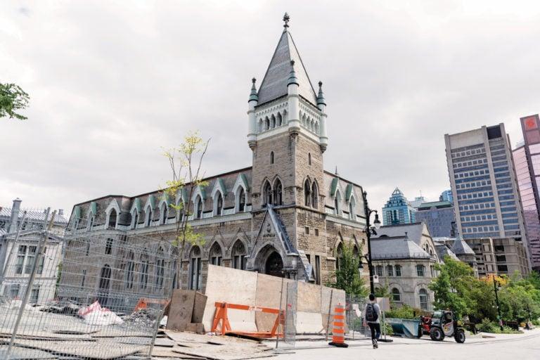 Many buildings at McGill are being repaired, including Morrice Hall (Photograph by Stacy Lee)