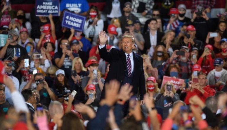Trump at rally in Pennsylvania, Sept. 22
