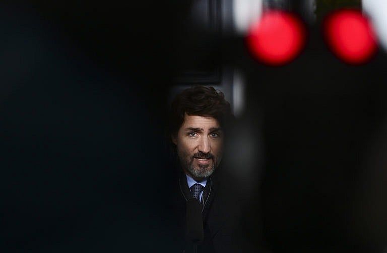 Trudeau holds a press conference at Rideau Cottage on Jan. 5, 2021 (CP/Sean Kilpatrick)