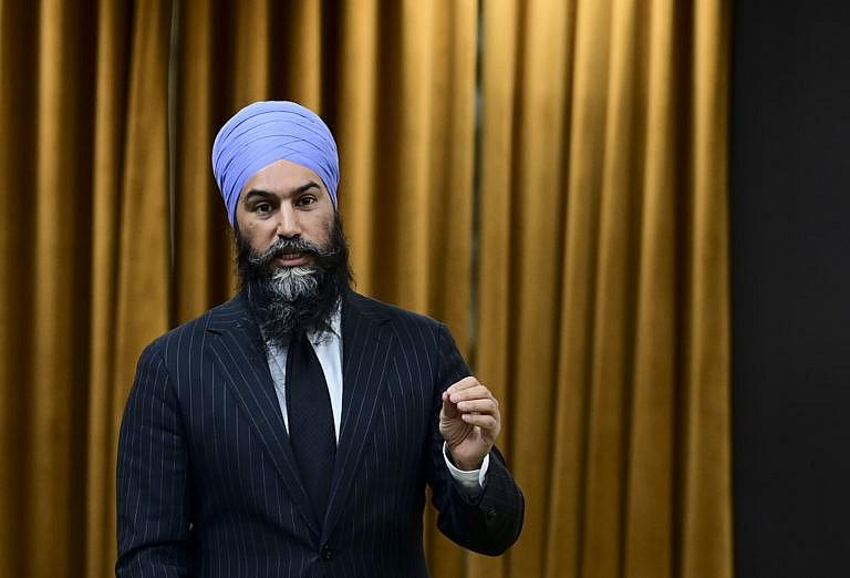 NDP Leader Jagmeet Singh rises during question period in the House of Commons on Parliament Hill in Ottawa on Tuesday, March 23, 2021.