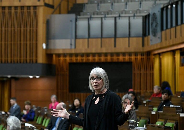 Hajdu rises during Question Period in the House of Commons Dec. 10, 2020 (CP/Justin Tang)