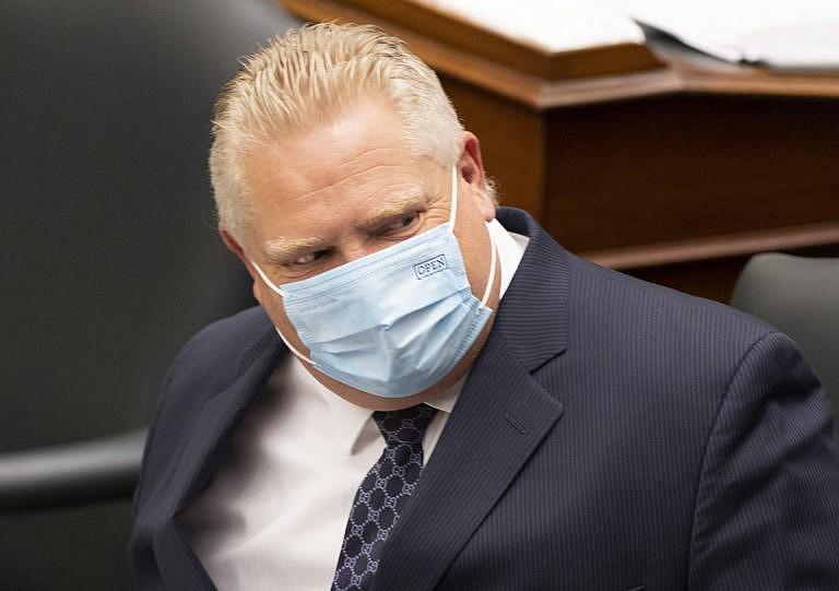 Ford prepares for Question Period at Queen’s Park on May 5, 2021 (Frank Gunn/CP)