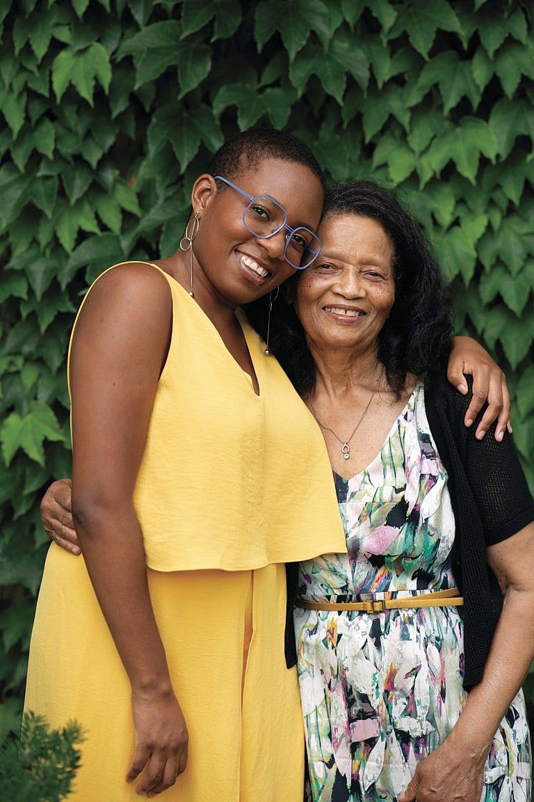 Kelsey Adams (left) and her grandmother Grace Adams (Photograph by Jalani Morgan)