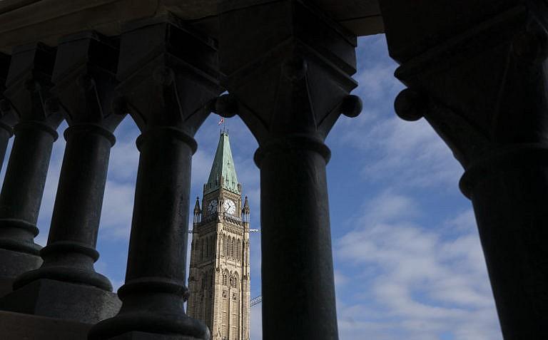 The Peace Tower on Oct. 5, 2021 (Adrian Wyld/Canadian Press)