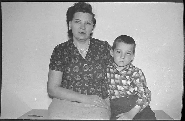 Burtynsky and his mother. (Photo provided by Edward Burtynsky)