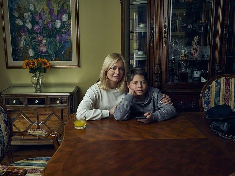 Yaroslava, left, and her 11-year-old son Nazar escaped from Ukraine as the war broke out. They travelled five days and hundreds of kilometres in search of sanctuary. (Photography by Markian Lozowchuk)