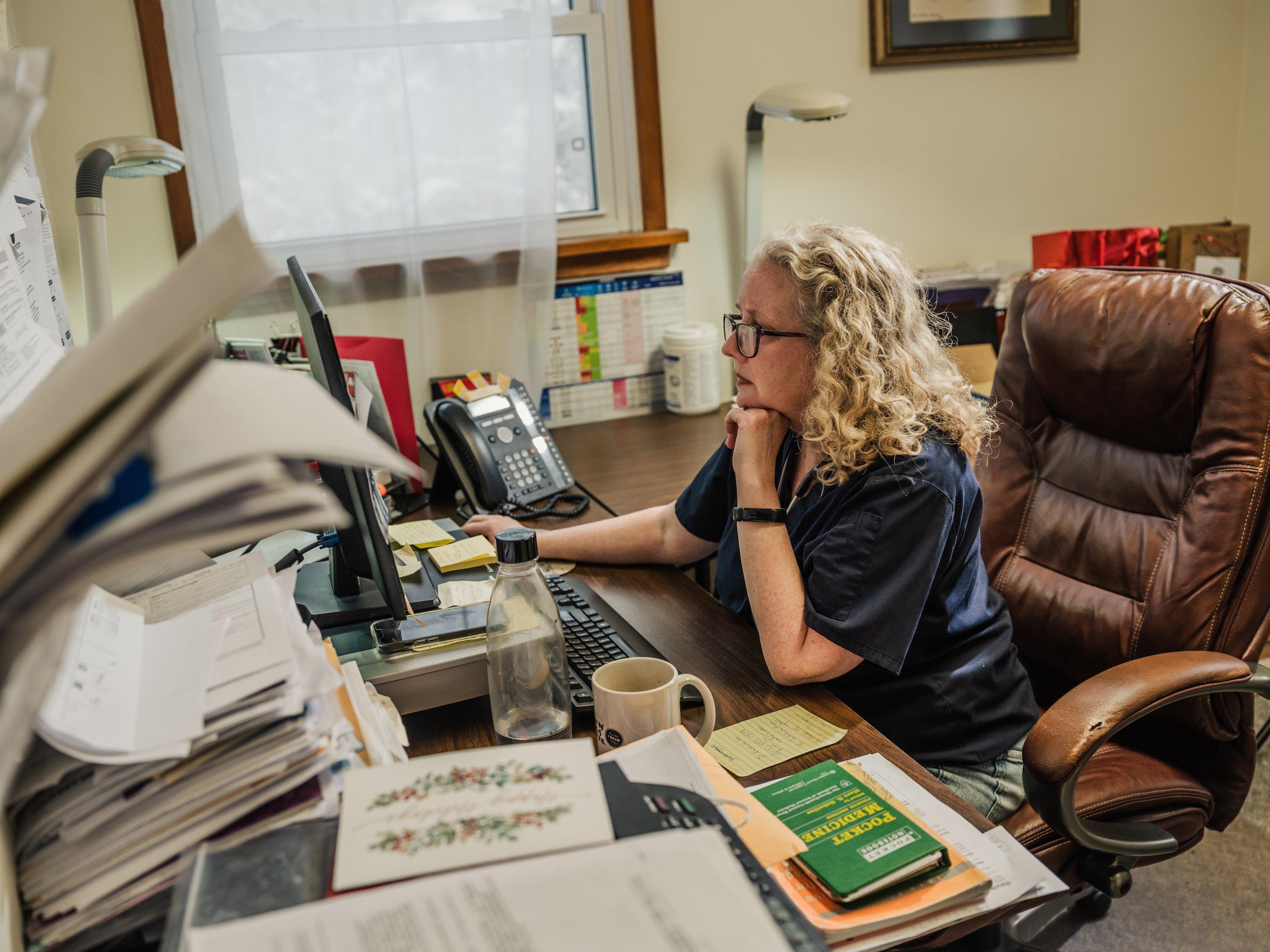 For seven years, Sabra Gibbens has been the only family physician available to her rural community