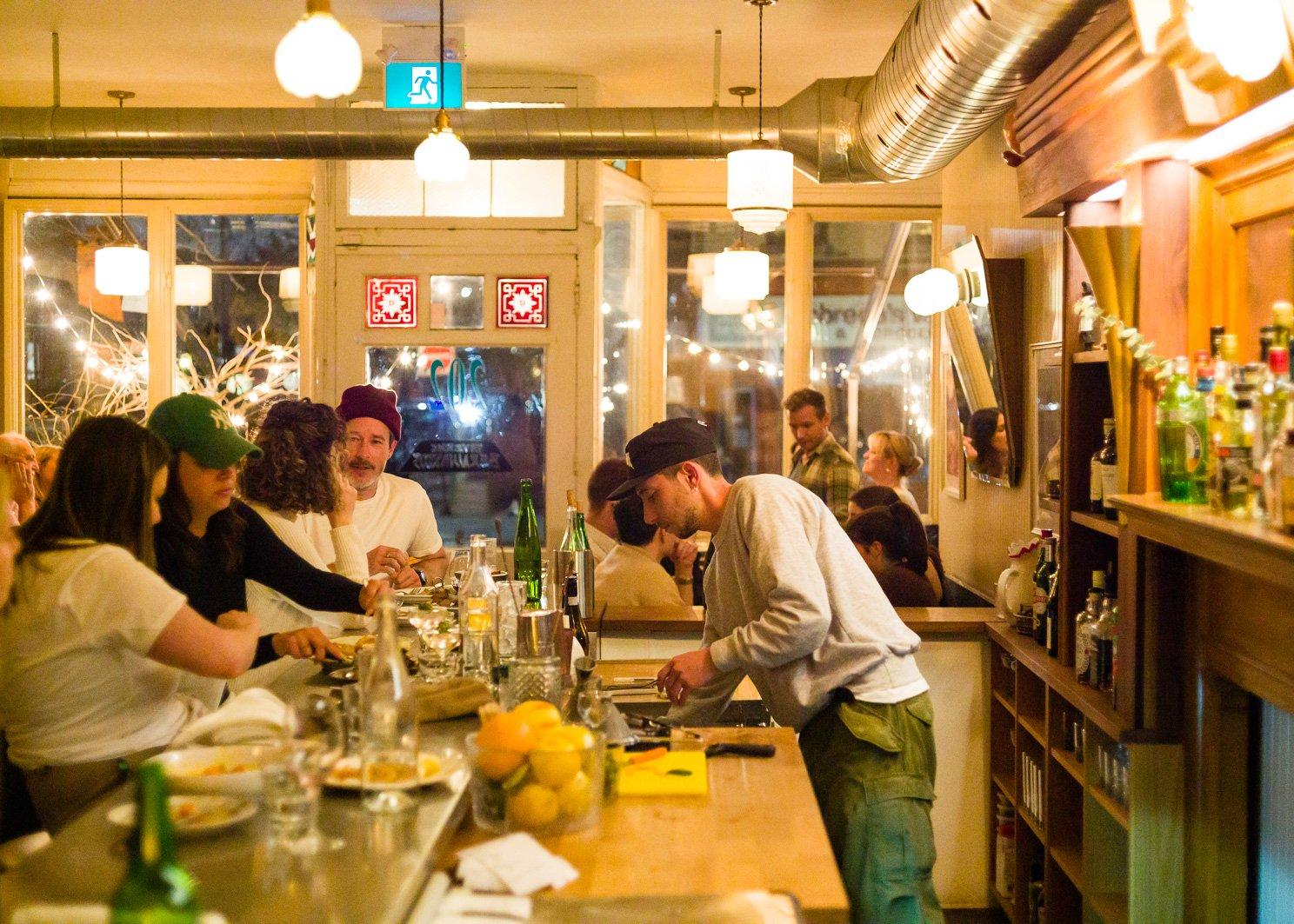 Bernhardtâs in Toronto, which specializes in rotisserie chicken and Montreal-Jewish soul food, is a great mid-range first-date spot