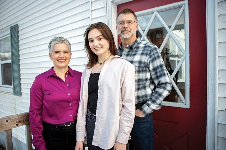 Molly Miller at home with her parents in Fredericton, NB, on February 12, 2024. (Photograph by Chris Donovan)